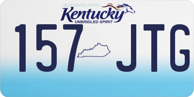 KY license plate 157JTG