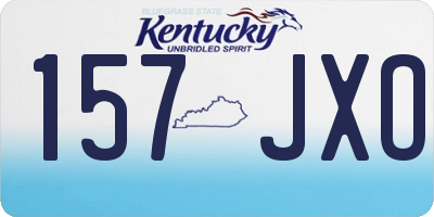 KY license plate 157JXO
