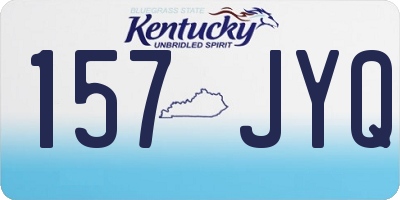 KY license plate 157JYQ