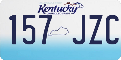 KY license plate 157JZC