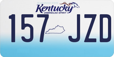 KY license plate 157JZD