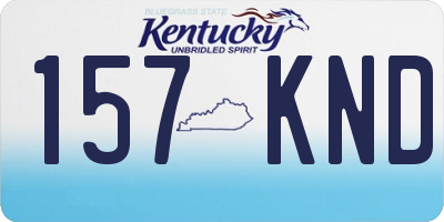 KY license plate 157KND