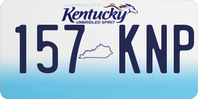 KY license plate 157KNP