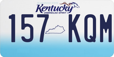 KY license plate 157KQM