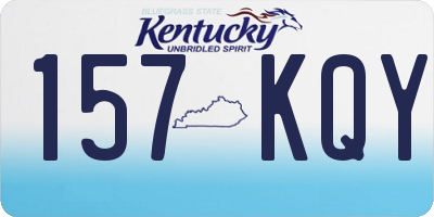 KY license plate 157KQY