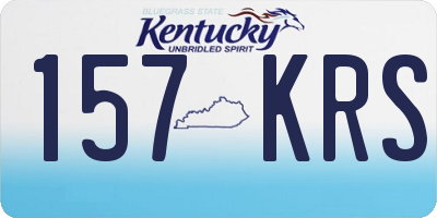 KY license plate 157KRS
