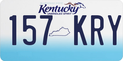 KY license plate 157KRY