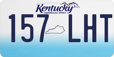 KY license plate 157LHT
