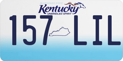 KY license plate 157LIL