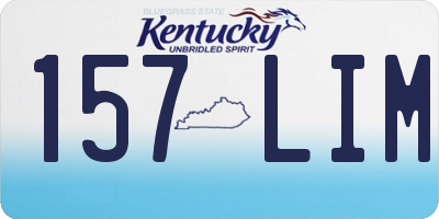 KY license plate 157LIM