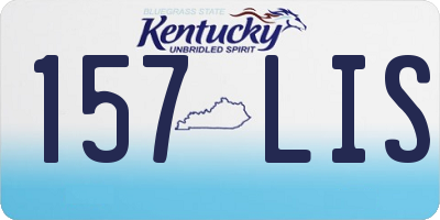 KY license plate 157LIS