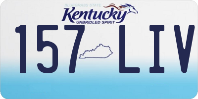 KY license plate 157LIV