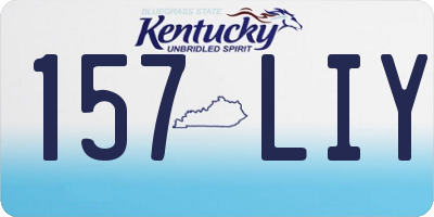 KY license plate 157LIY