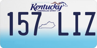 KY license plate 157LIZ