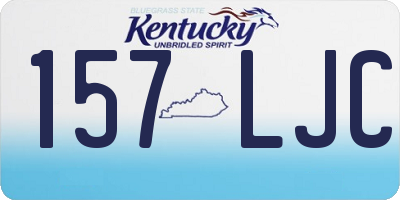 KY license plate 157LJC