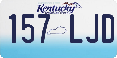 KY license plate 157LJD