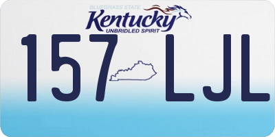 KY license plate 157LJL
