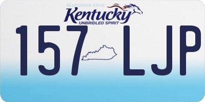 KY license plate 157LJP