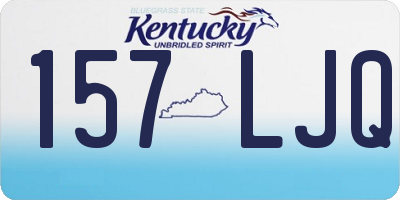 KY license plate 157LJQ