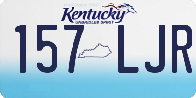 KY license plate 157LJR