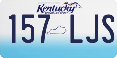 KY license plate 157LJS