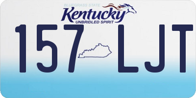 KY license plate 157LJT