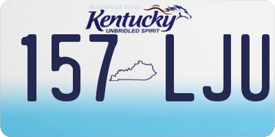 KY license plate 157LJU