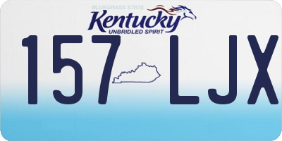 KY license plate 157LJX