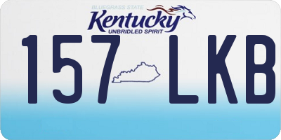KY license plate 157LKB