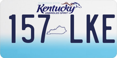 KY license plate 157LKE