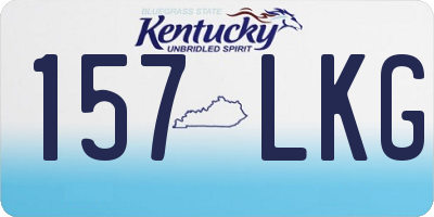 KY license plate 157LKG