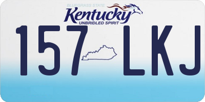 KY license plate 157LKJ