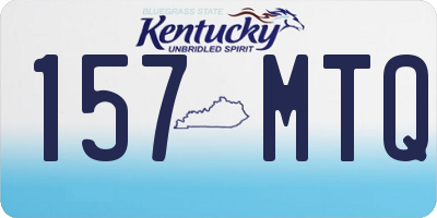 KY license plate 157MTQ