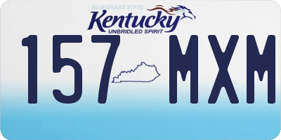 KY license plate 157MXM