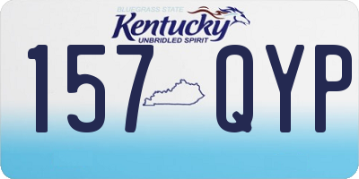 KY license plate 157QYP