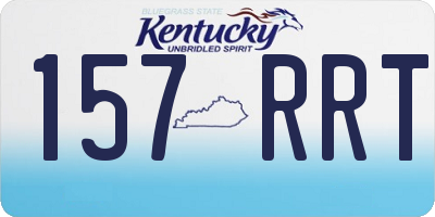 KY license plate 157RRT