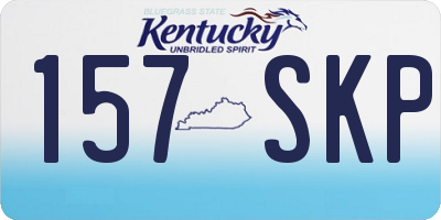 KY license plate 157SKP