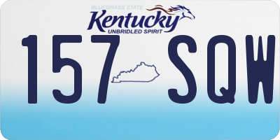 KY license plate 157SQW