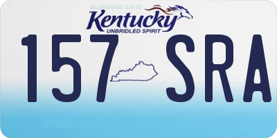 KY license plate 157SRA