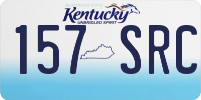 KY license plate 157SRC