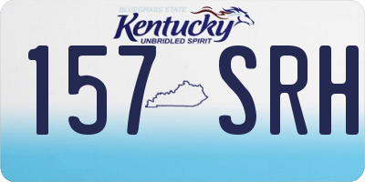 KY license plate 157SRH