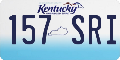 KY license plate 157SRI