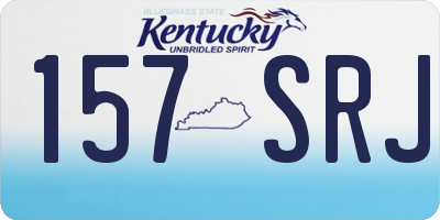 KY license plate 157SRJ