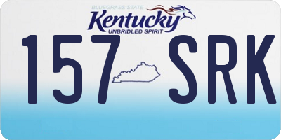 KY license plate 157SRK