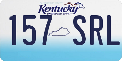 KY license plate 157SRL