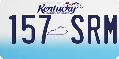 KY license plate 157SRM
