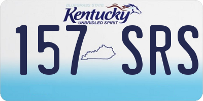 KY license plate 157SRS