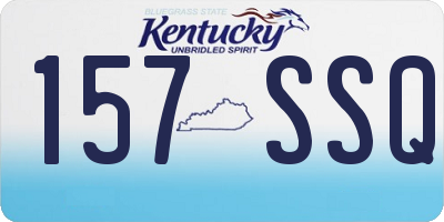 KY license plate 157SSQ