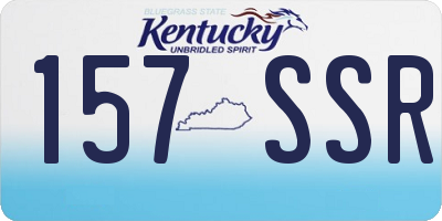KY license plate 157SSR