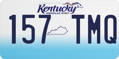 KY license plate 157TMQ